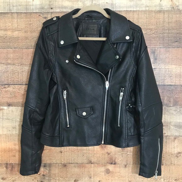 Blank NYC Jackets & Blazers - BlankNYC Jacket Motorcycle Vegan Leather Sz L